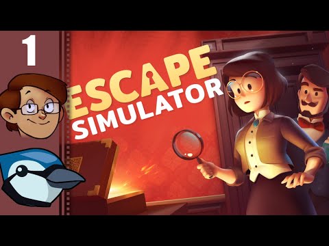 FANTASTIC NEW CO-OP ESCAPE ROOM GAME!!, Let's Play Escape Simulator