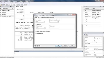Learn how to set up your data for survival analysis in Stata®