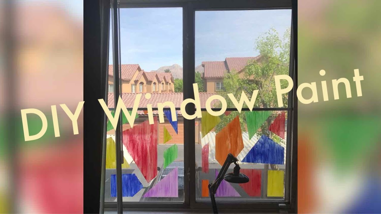 DIY TEXTURED GLASS WINDOW USING GALLERY GLASS PAINT PROJECT