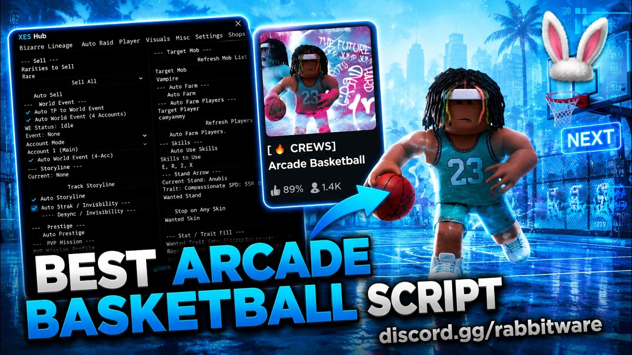 Arcade Basketball Script Keyless 🥶 Best Arcade Basketball Script (Unlock All, Auto Green, Auto Guard ...