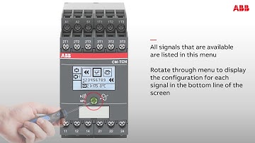 Smart temperature monitoring relay CM-TCN: relay assignment
