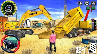 City Park Construction: JCB Excavator Sand Dumping - Android Gameplay screenshot 4
