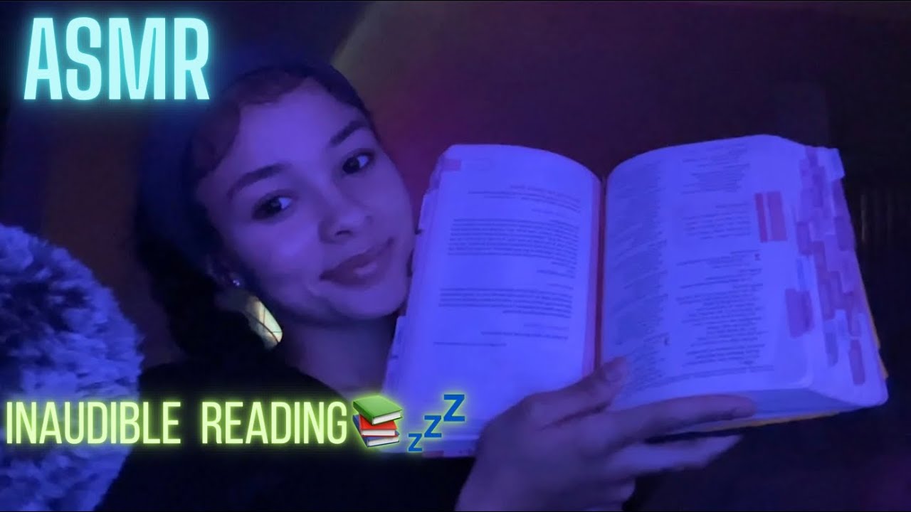 ASMR | Inaudible/ Semi-Inaudible Up Close Whisper Reading📚💤