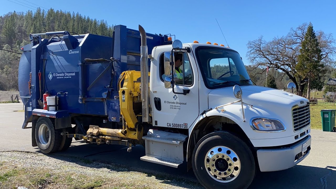 El Dorado Disposal Freightliner M2 Autocat Curbtender Split 1052332 YouTube