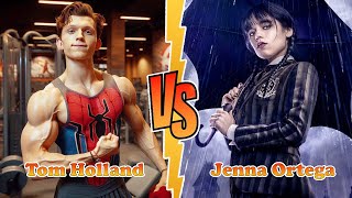 Tom Holland VS Jenna Ortega (Wednesday) Transformation ★ From Baby To 2024