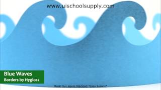 Blue Waves Borders by Hygloss 33602