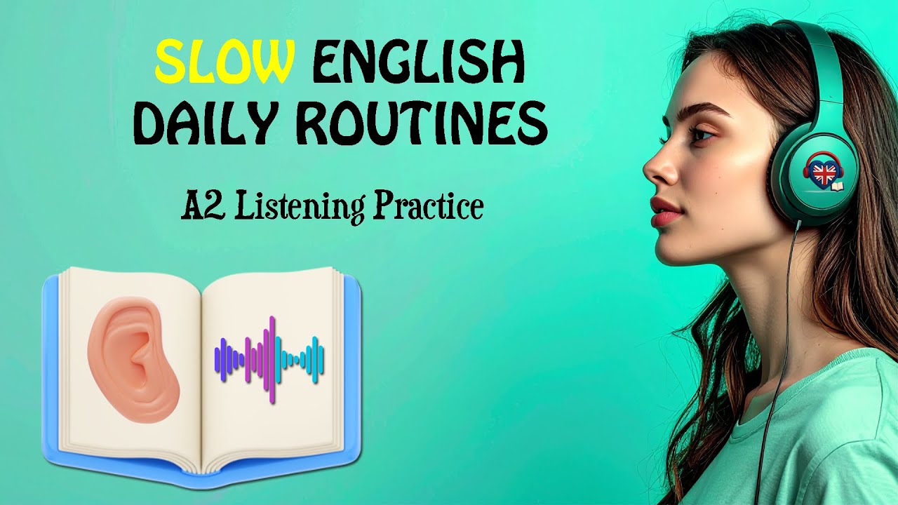 Daily Routines in English : Slow A2 Podcast for Clear Speaking