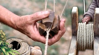 El CORDELERO. Oficio de hilar y trenzar fibras de CÁÑAMO en CUERDAS Y SOGAS sin mecanización