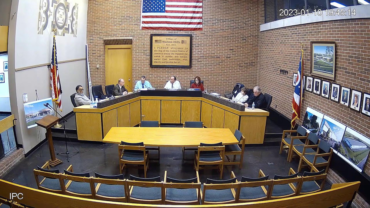 Village of Walton Hills Committee of the Whole January 10, 2023 7:00 pm