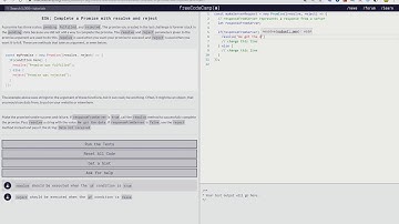 ES6: Complete a Promise with resolve and reject