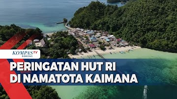 Masyarakat Kampung Namatota Kaimana Kibarkan Bendera Merah Putih di Dasar Laut