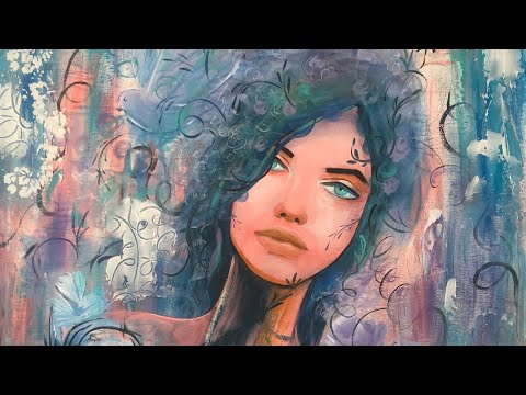 Idea pintura abstracta / Mira que puedes hacer con acrílico