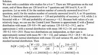 Exam P exercise for May 9, 2020
