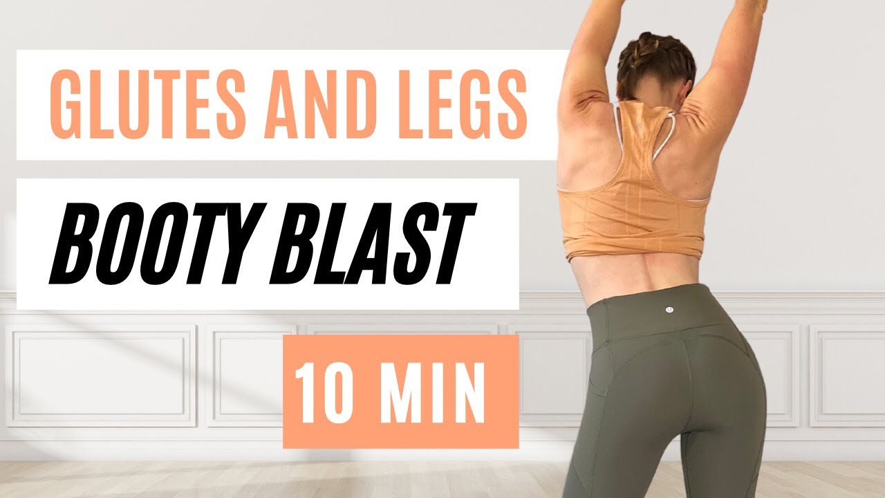 10 Minute Glutes and legs workout for a busy schedule YouTube