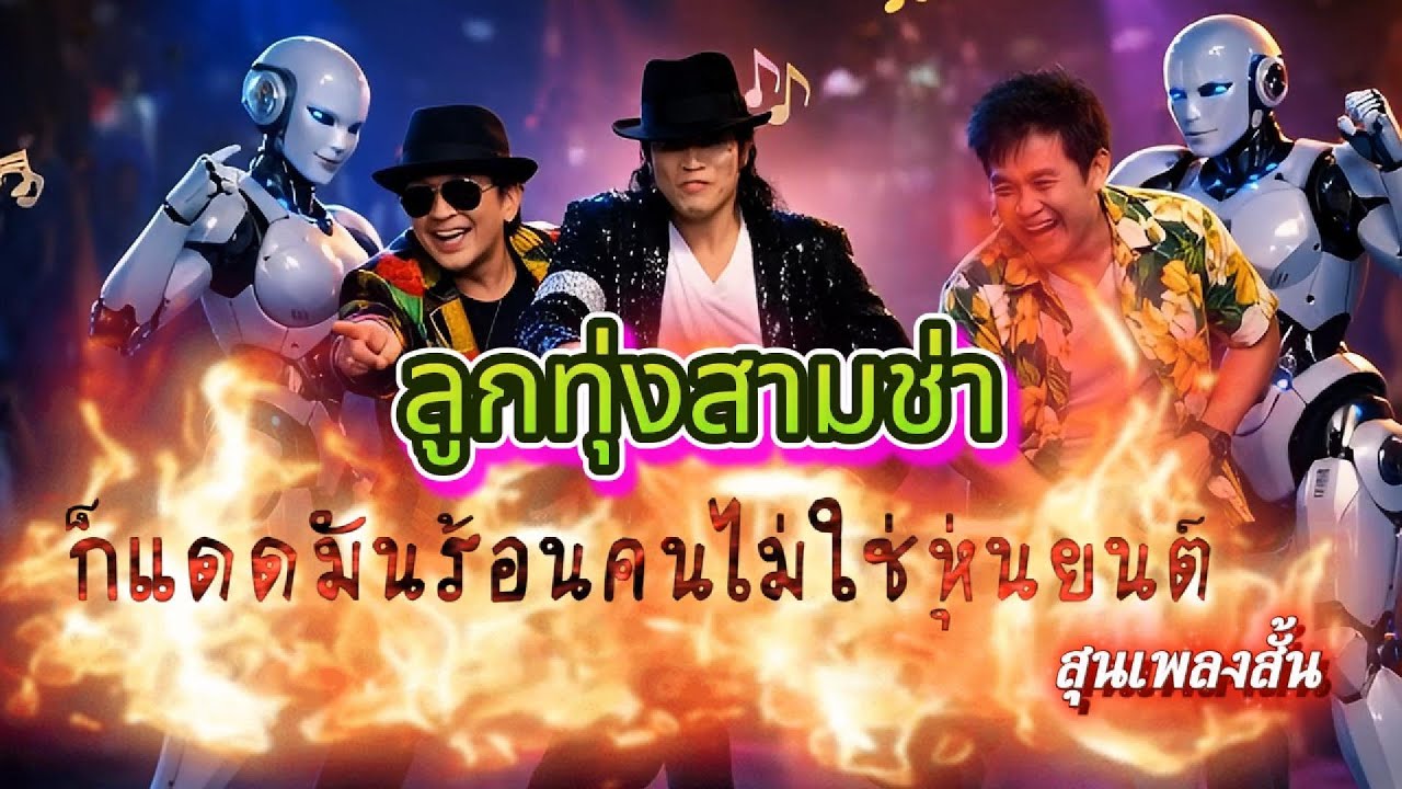ก็แดดมันร้อน…คนไม่ใช่หุ่นยนต์ - สุนเพลงสั้น ลูกทุ่งสามช่า【Cover Version】Folk live