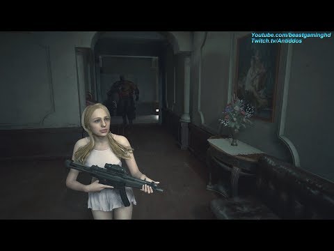 Resident Evil 2 Remake - Katherine Warren Meets "Nemesis" in the RPD (Mr.X Replaced) *read desc*