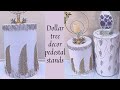 EASY AND INEXPENSIVE DOLLAR TREE DECOR STANDS- Cylindrical Pedestal stand DIY