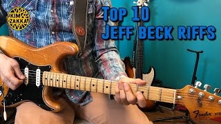 Top10 Jeff beck riffs chords