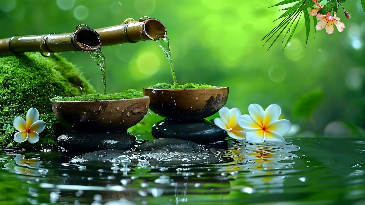 Water Calm Instruments Relaxing Music and Water Sounds to Calm Anxiety and Stress 🌿Design ...