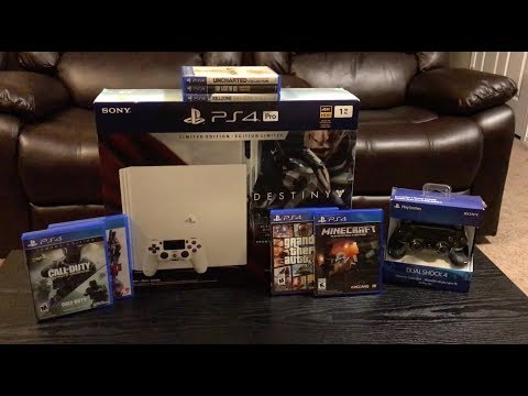 Glacier White PS4 Pro Unboxing Destiny 2 Bundle 