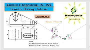Isometric Drawing Tutorial: Question No. 8 | #TU #IOE #PU #KU #DrawingTutorial #CTEVT