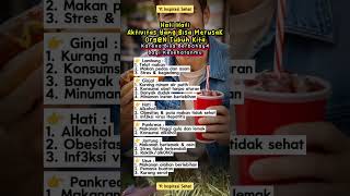 Hati-hati Aktivitas Yang Bisa Merusak Organ Tubuh #videoshort #motivasi #quotes #dakwah #fyp