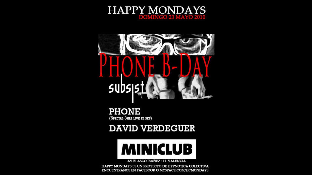 Fon ( Subsist records ) @ Phone @Happy Mondays /  Miniclub (23.5.10)