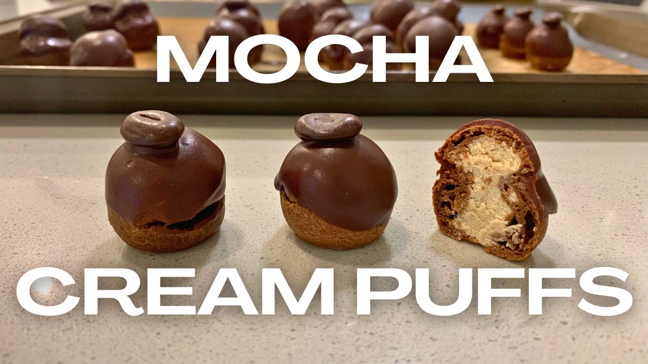 Пирожные с мокко и кремом