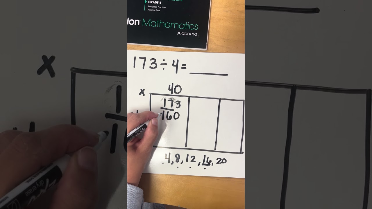 RES 4th Grade: Dividing with an Area Model