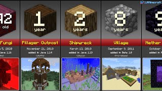 Minecraft: Oldest Structures Comparison (2020)