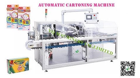 New model automatic cartoning machine with PLC control medical food box pack equipment
