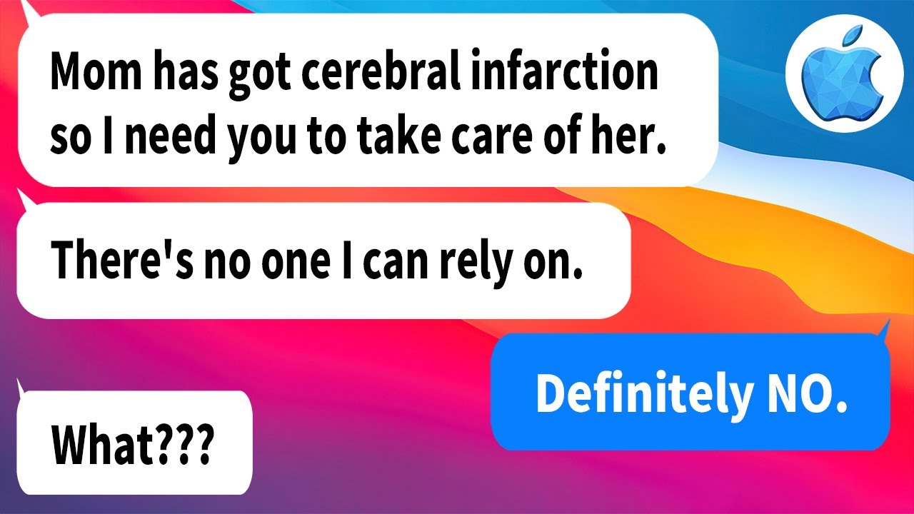 【Apple】My MIL got paralyzed due to cerebral infarction and my husband contacted me urgently. My...