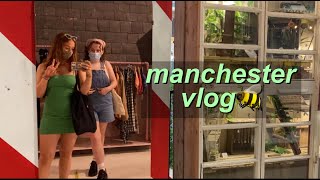 manchester vlog! charity shopping, nose piercings and vegan food