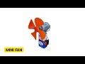 Simplest Mini Fan At Home 😀 | How to Make Fan At Home