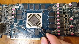 Интересный ремонт видеокарты Sapphire HD7950 Flex