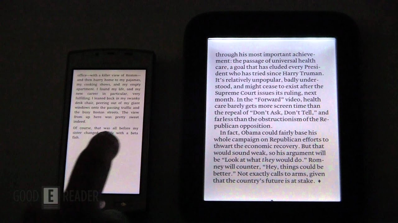 Barnes and Noble Nook Glowlight Nighttime Reading Tests Barnes and Noble Nook Glowlight Nighttime Reading Tests