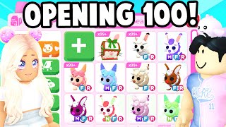 We Opened 100 Hare Boxes to GET FIRST MEGA.. (Adopt Me)
