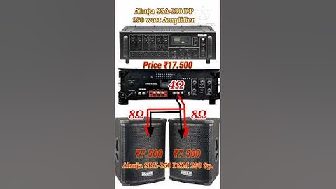 Ahuja 250 Watt amplifier/200watt Single 2Top price connection