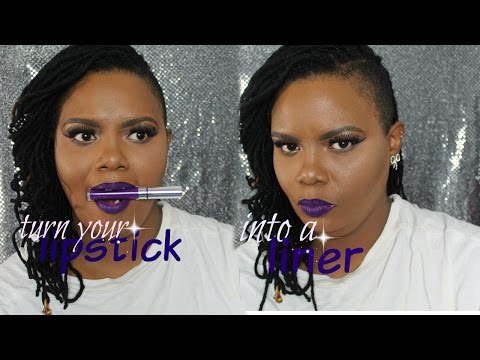 How To Use A Liquid Lipstick As A Liner