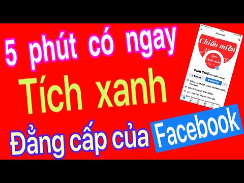 Video Cách tạo tích xanh facebook không tốn một đồng - youtube