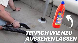 Teppichreinigung mit dem Teppichreiniger von DM