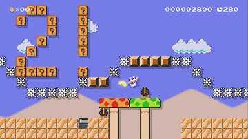 Rhythm Jump 【Level3】 by Bornin - Super Mario Maker 2 - No Commentary 1bw