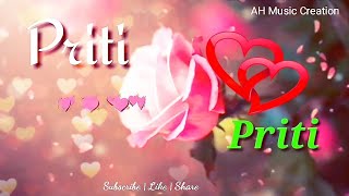 PRITI Name Whatsapp Status Video | P Name Love Whatsapp Video - YouTube