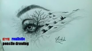 Eye realistic pencile drawing | art by ashok | MPSA Arts