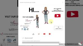 Videoscribe Tutorial: How to export scribe file in videoscribe