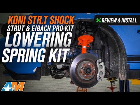 2011-2014 Mustang KONI STR.T Shock, Strut & Eibach Lowering Pro-Kit GT, V6, BOSS Review & Install