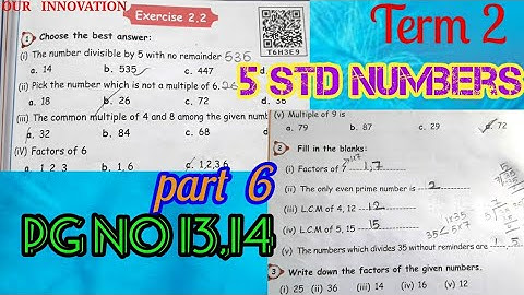 5 std Maths 