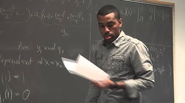 Math 391 Lecture 18 - Series Solutions to second order linear differential equations contd