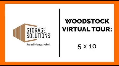 5x10 Storage Unit Virtual Tour