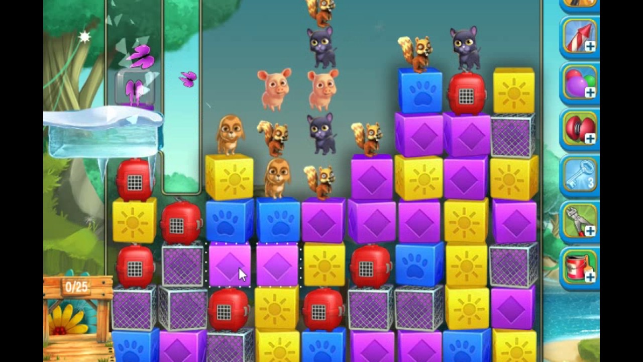 Pet Rescue Saga, Pet Island,14th June 2017, level 1 😈 ►TOBIAS DEAMON◄